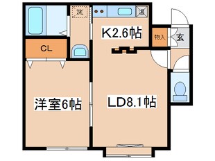 フルールエンブレーマの物件間取画像